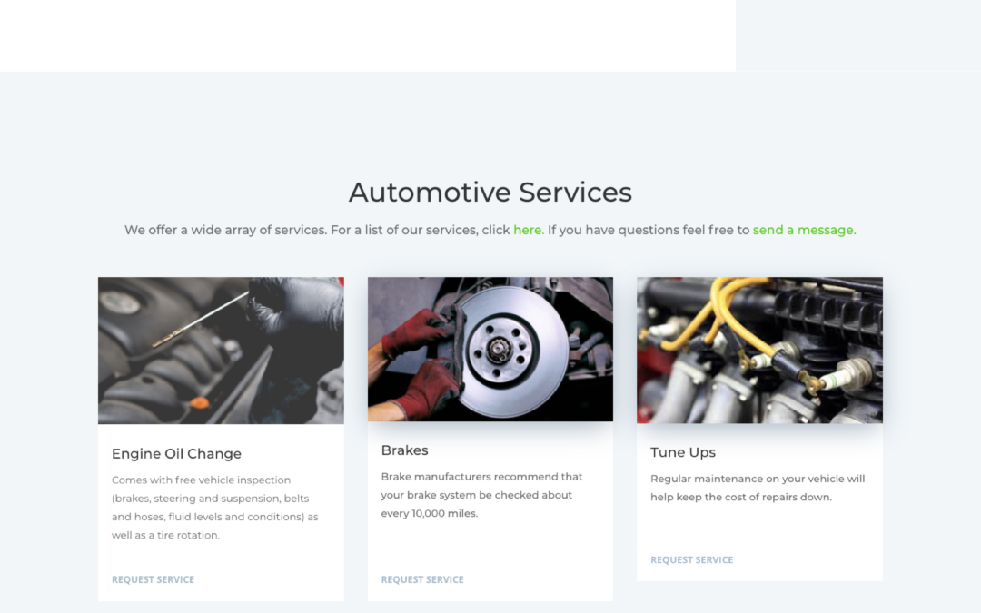 Auto Repair Website