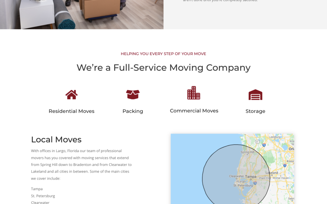 Moving Company Website