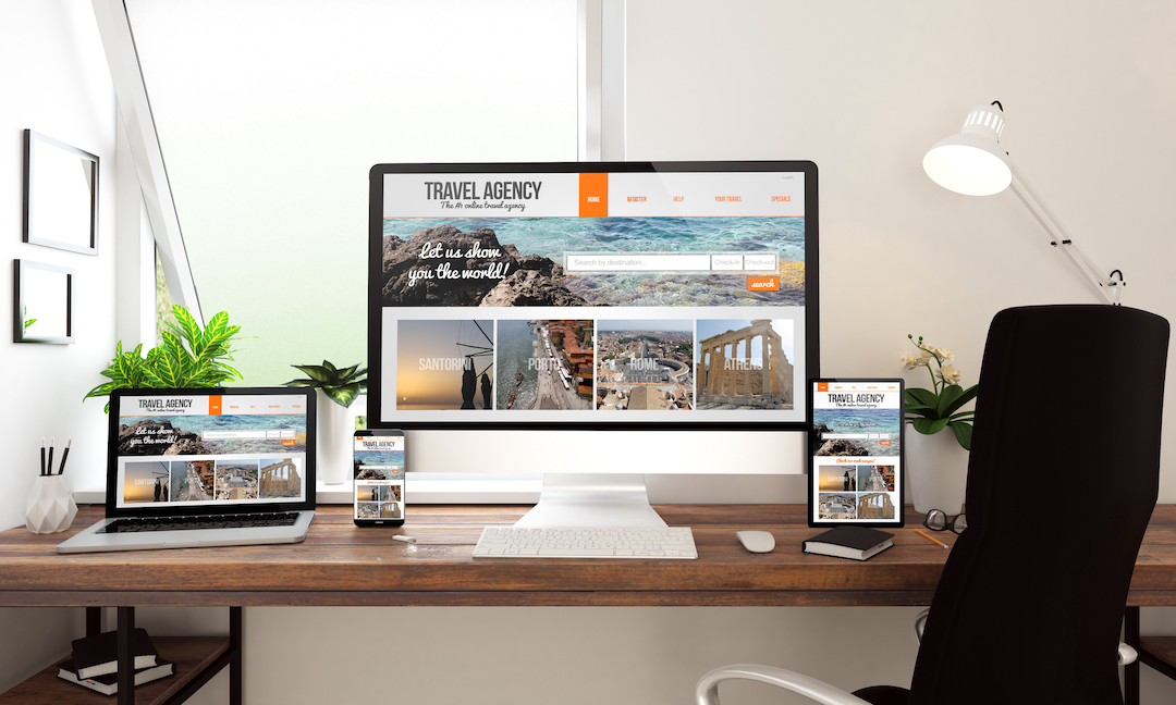travel agency web design