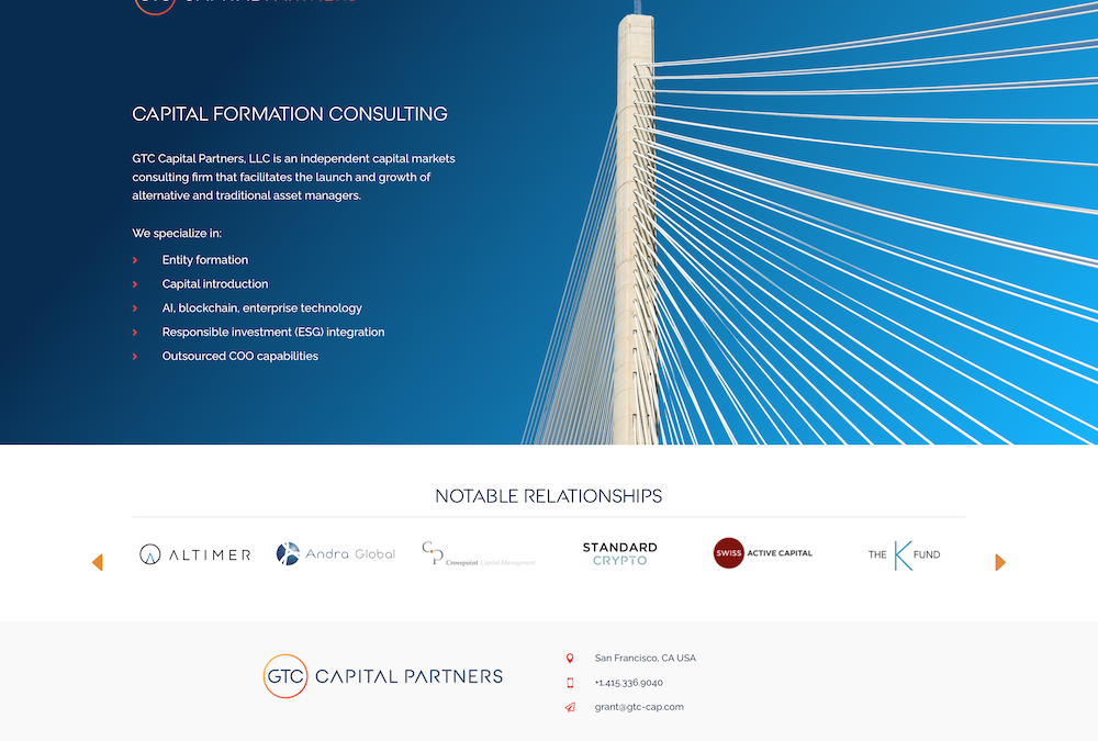 Capital Formation Consultant Website