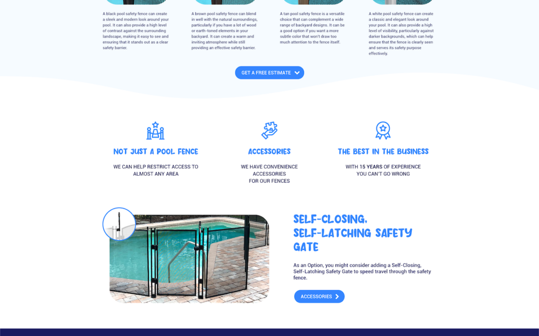 Pool Safety Fence Website