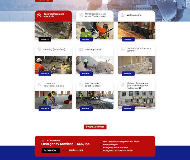 Commercial Contractor Website