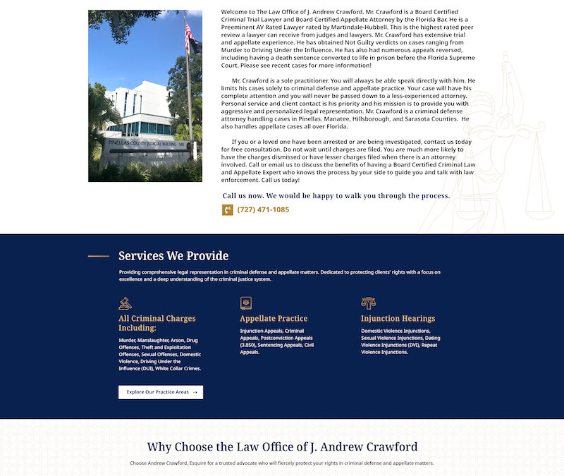 Defense Attorney Website