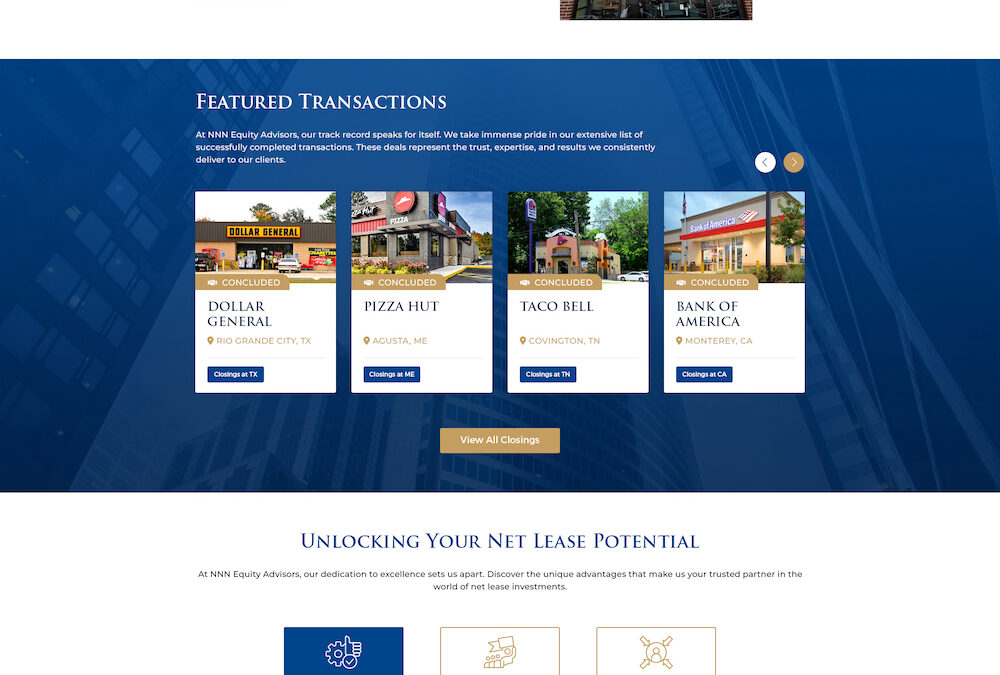 Real Estate Investment Services website