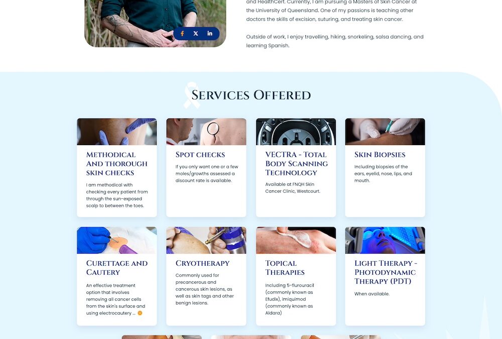 Skin Cancer Doctor Website