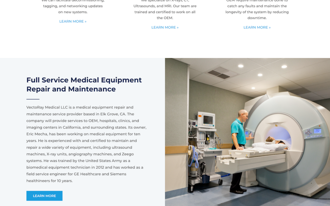 Medical Equipment Repair website